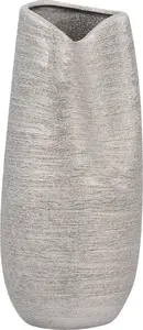 Flower vase Beliani DERBE silver — decorative table vase