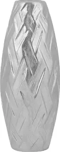 Decorative vase Beliani ARPAD — silver finish