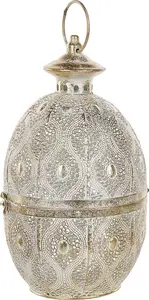 Metal Lantern Beliani AMORGOS — Gold finish, decorative outdoor/indoor lamp