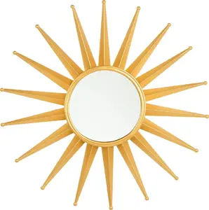 Wall mirror Beliani PERELLI 60 cm gold frame