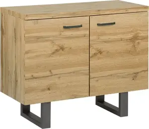 Chest of drawers Beliani TIMBER — two-door light wood