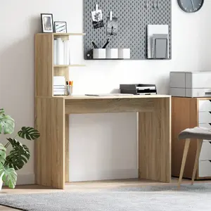Rakstāmgalds VidaXL Dąb Sonoma 102 x 50 cm — koka virsma, kompakts biroja galds