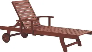 Koka dārza atpūtas krēsls Beliani TOSCANA — tumšs apdares variants, modelis 196749