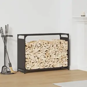 Firewood Rack VidaXL 90x28x65 cm Cold-rolled Steel