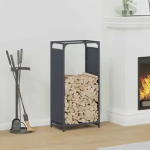 Подставка для дров VidaXL 44x28x90 см Холоднокатаная сталь