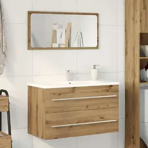 Тумба под раковину VidaXL 862534, древесный оттенок Oak Artisan, 80 x 38,5 x 48 см