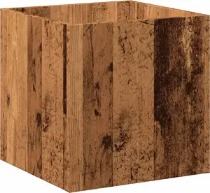 Горшок для растений VidaXL модель 857027, эффект старой древесины, 40×40×40 см