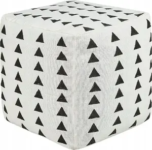 Cushion cover Beliani TARODI 45 x 45 cm cotton white and black