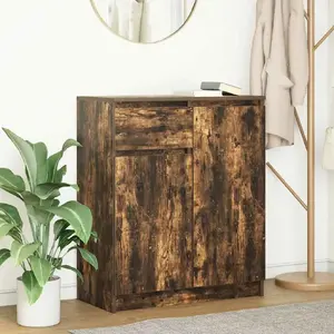 Комод VidaXL модель 861593, клееное дерево, цвет копчёный дуб, 71×35×84 см