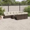 Уличная скамья VidaXL 3221902 ротанг с закалённым стеклом Photo 2