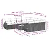 Уличная скамья VidaXL 3221902 ротанг с закалённым стеклом Photo 8