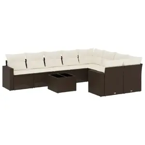 Āra sols VidaXL 3251790 no rotangas ar rūdītu stiklu, krēmkrāsas, 550×550×370 mm, max slodze 110 kg