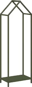 Стойка для дров VidaXL 40x25x120 см, оливково-зелёная — подставка для хранения дров