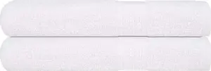 Towel for sauna VidaXL set of 2 white 80 x 200 cm 100% cotton