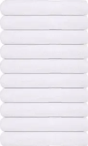 Towel for sauna VidaXL set of 10 white 80x200 cm 100% cotton