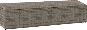 Storage Chest VidaXL outdoor storage box Gray 220 x 50 x 58 cm