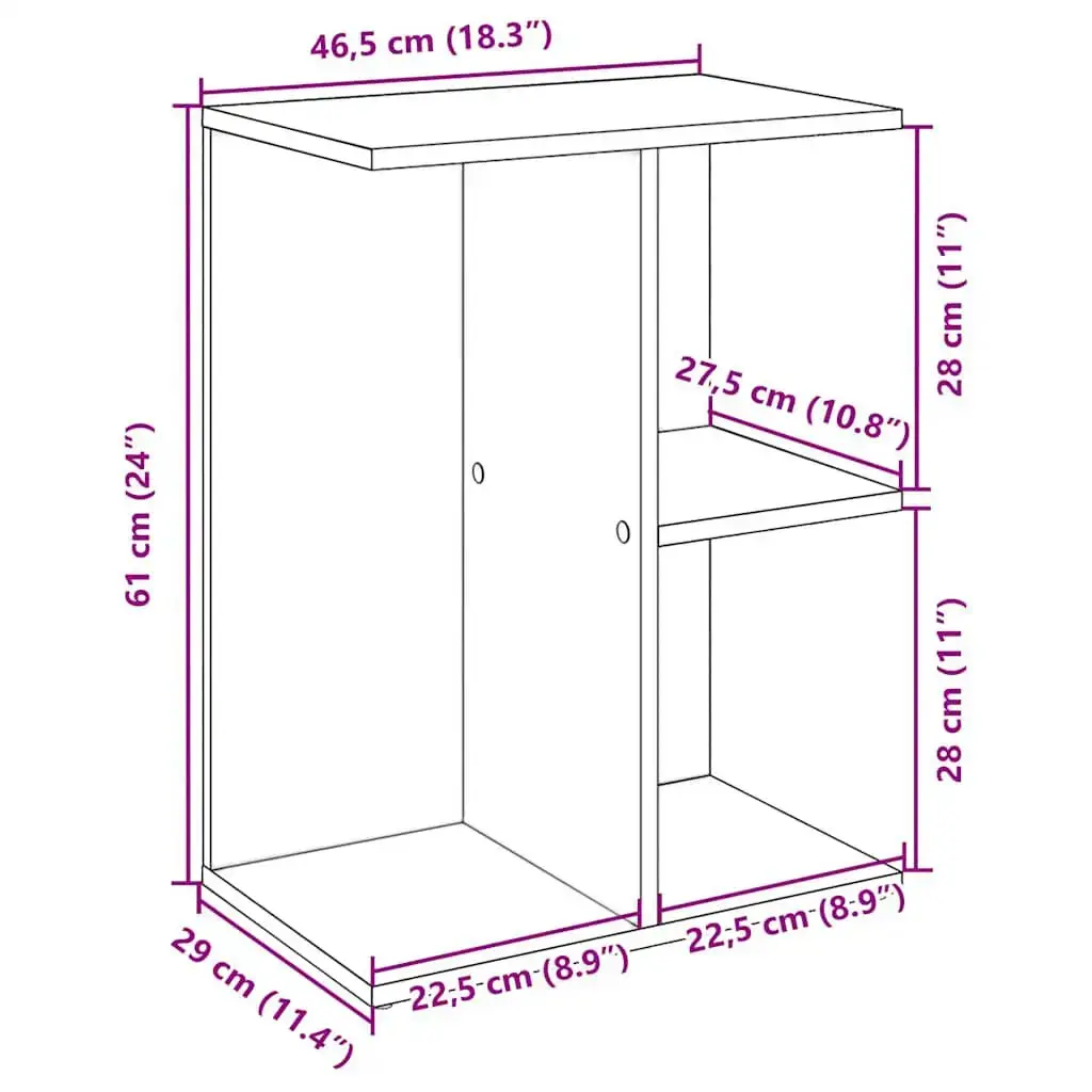 VidaXL 858650 nightstand/bedside table 858650 Photo 10