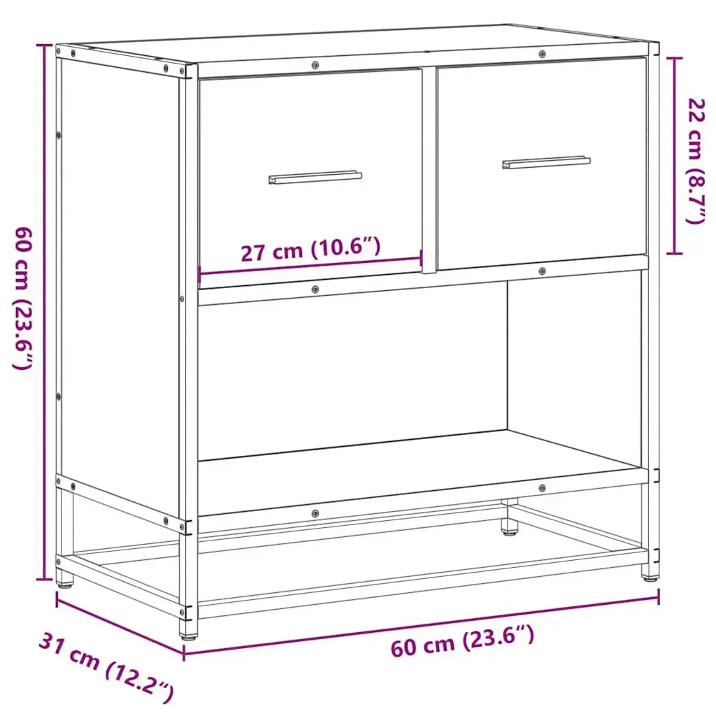 VidaXL 848695 nightstand/bedside table 848695 Photo 11