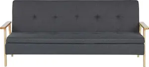 Sofa Shumee TJORN dark gray, convertible sofa bed, model 297218