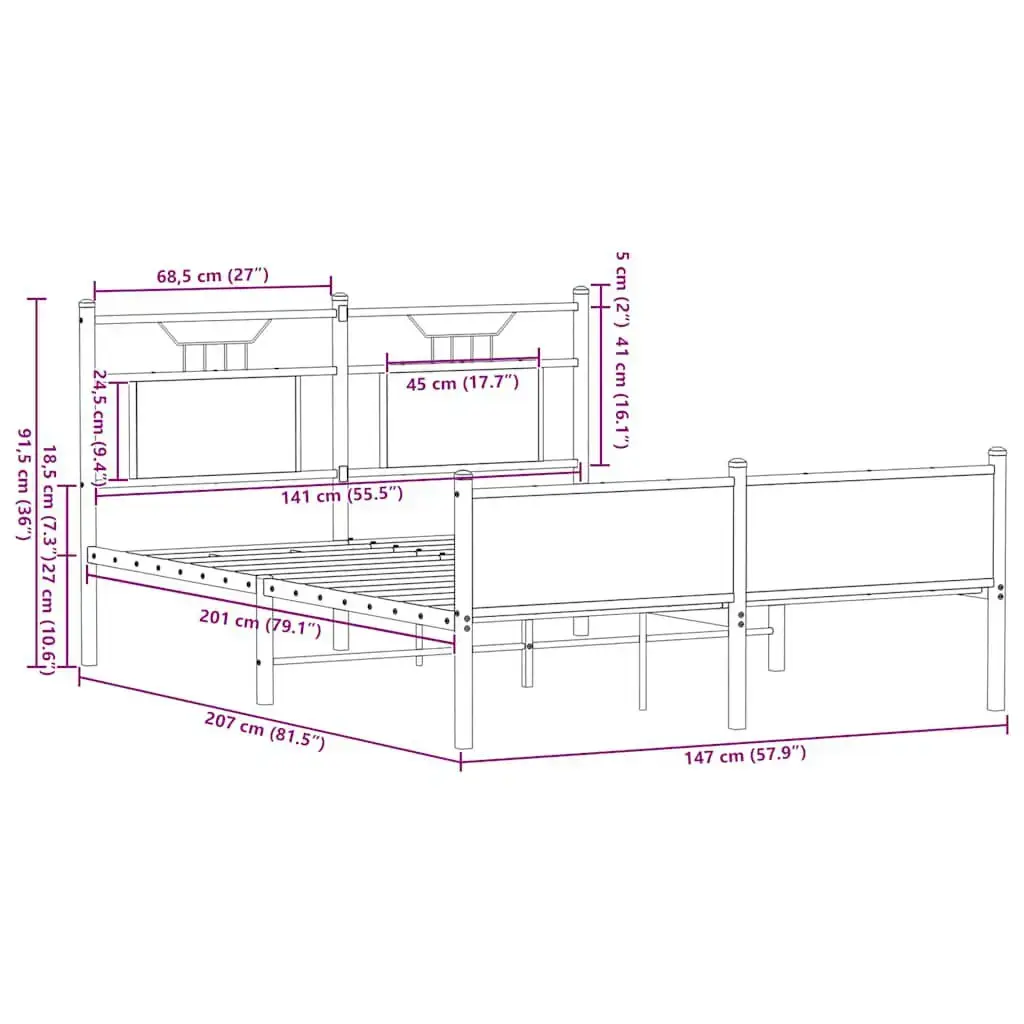 VidaXL 4106981 bed frame 4106981 Photo 10
