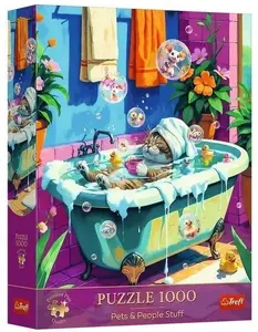 Koka puzle TREFL Premium Plus 1000 detaļas - Trefl Puzzle Premium Plus 1000 Miau