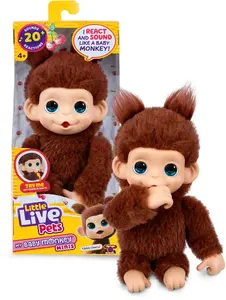 Moose Toys Little Live Pets My Baby Monkey 'Chikki Cherry'
