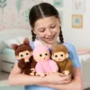 Moose Toys Little Live Pets My Baby Monkey 'Chikki Cherry' MS26765 Photo 4