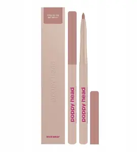 Lūpu kontūrzīmulis Lamel POPPY HEAD Lockwear Long-Lasting Gel Lipliner 02 Blush Hour — želejveida ilgnoturīgs