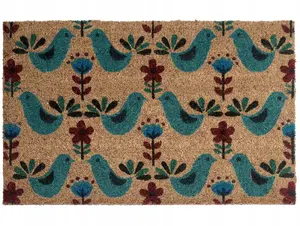 Doormat Beliani TANANA Colorful 50 x 80 cm Bird Coir Fiber