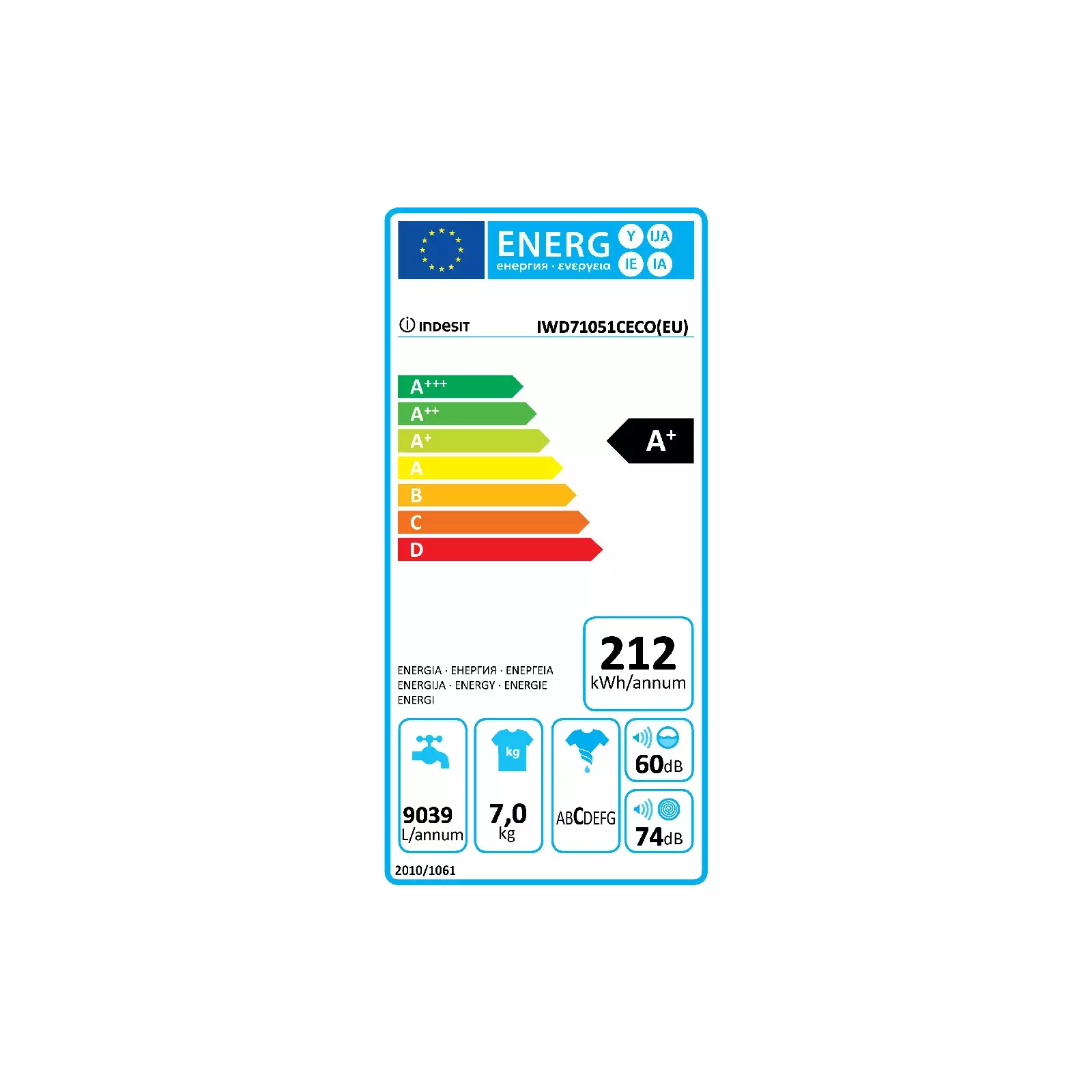 INDESIT IWD 71051 C ECO (EU) Photo 2