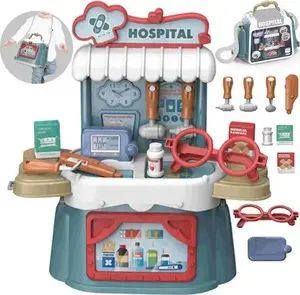 Woopie children's doctor playset 3-in-1 suitcase and bag with 21 pieces