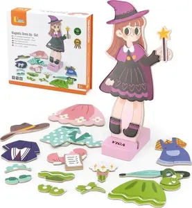 Деревянная магнитная игра-одевалка Viga Toys модель 44635 — обучающая укладка и одевание