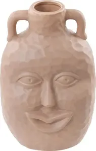 Keramikas ziedu vāze Beliani VERIA 26 cm, bēša