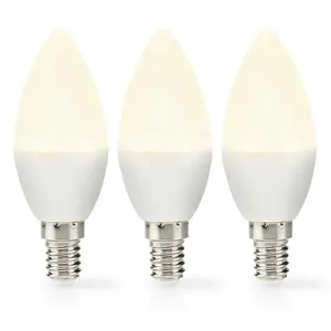 Nedis LBE14C351P3 energy-saving lamp Silti balta 2700 Kelvina grādos 2,8 W E14 F