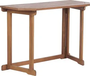 Salokāms balkona galds Beliani TREIA 110 x 47 cm akācijas gaišs koks