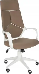 Office chair Beliani DELIGHT — adjustable brown and white ergonomic chair
