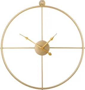 Wall clock Beliani ZUCHWIL 50 cm, gold finish