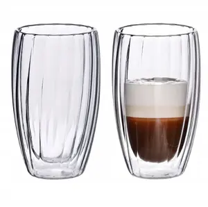 2 glāžu komplekts No name PETER STRIPES 450 ml, izmēri 8×5×14,5 cm