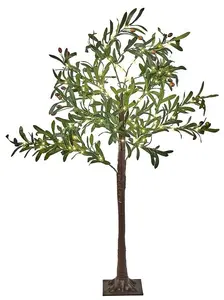 Garden LED decoration tree Beliani CELIONI 120 cm green with lights