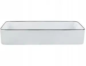 Washbasin Beliani XERT countertop 61 x 35 cm white