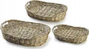 Storage box set Lumarko 3-piece sizes 53×39×10 cm, 48×33×9 cm, 43×28.5×8 cm