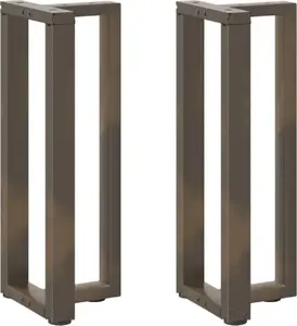 Ножки для консольного стола VidaXL комплект 2 шт., сталь, 38×25×72–73 см, регулируемая высота
