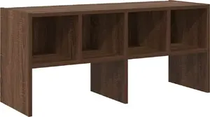 Стойка для обуви VidaXL штабелируемая, цвет коричневый дуб, 89,5×30×40 см, модель 858851