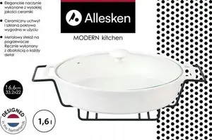 Serving Dish with Warmer MODERN KITCHEN 1.6 L, 33.2×22×6.6 cm