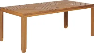 Dārza galds Beliani BARATTI 180 x 90 cm akācijas koks