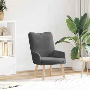 Кресло VidaXL 42001796 тёмно-серое — раскладное кресло для сидения и сна