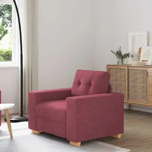 Кресло VidaXL модель 4105061, обивка из ткани, ширина 59 см, красное