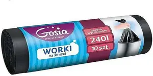 Garbage Bags Politan Gosia 240 L G A10 Black – pack for large waste containers