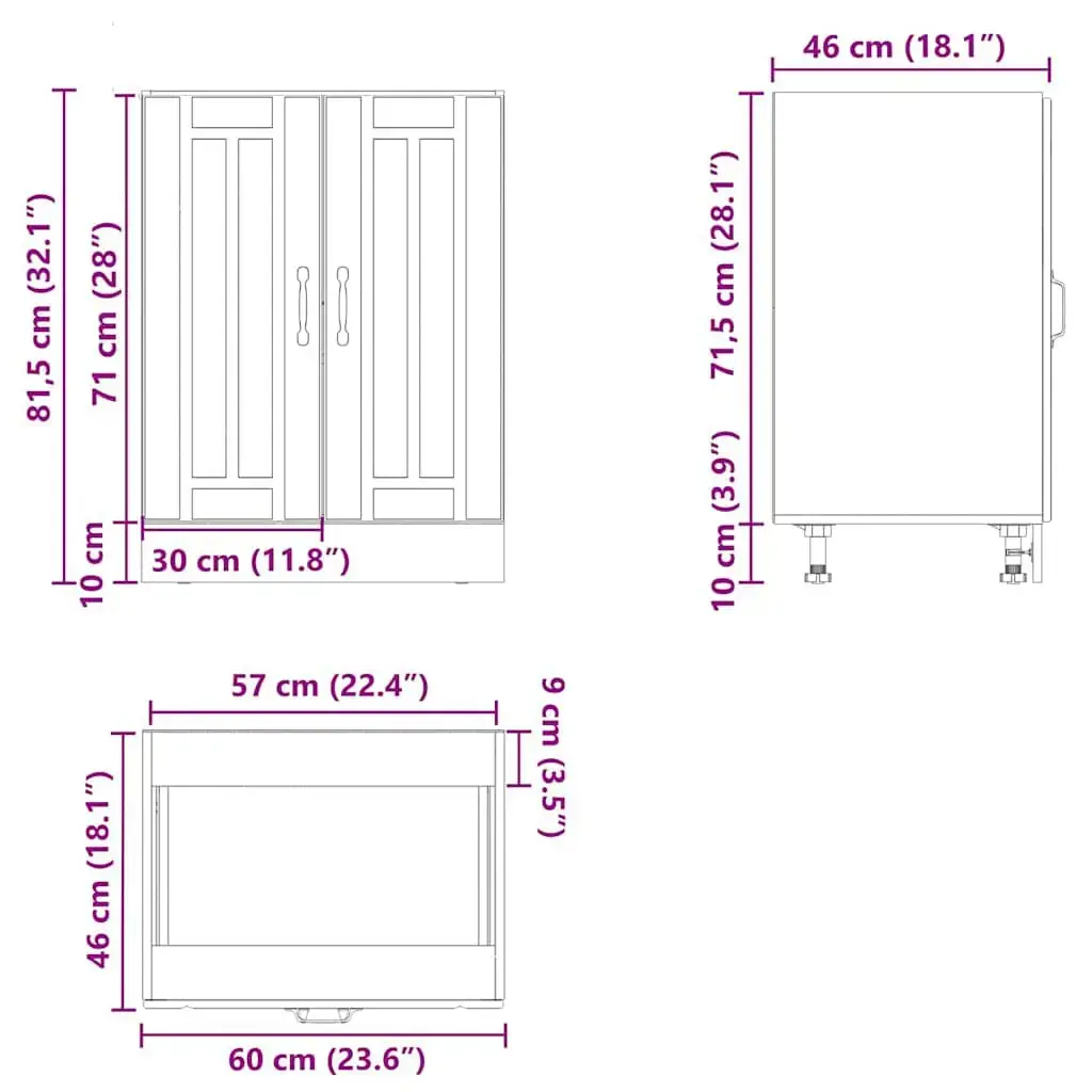 VidaXL 853781 kitchen/dining storage cabinet 853781 Photo 11