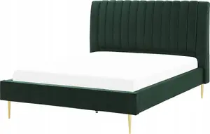 Gulta Beliani MARVILLE 140 x 200 cm zaļa velveta
